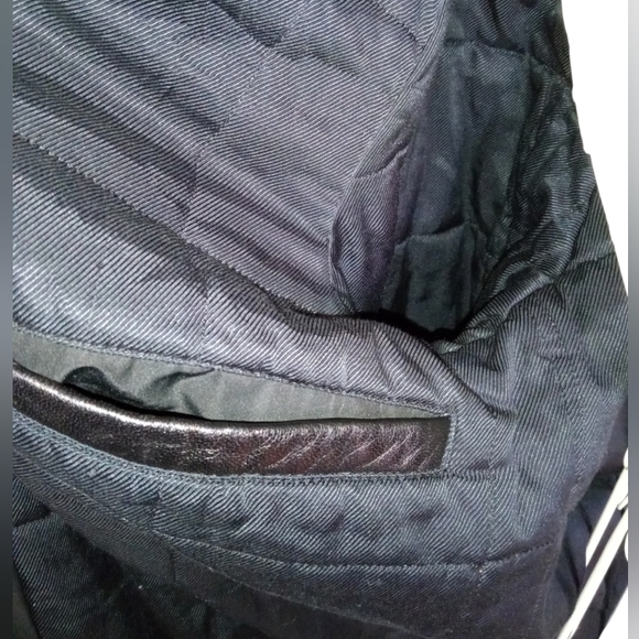 Brett Johnson Mixed Media Bomber Jacket size Large - Picture 12 of 16